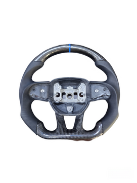 Real Carbon Fiber Steering Wheel For charger challenger 2015+ (Blue)