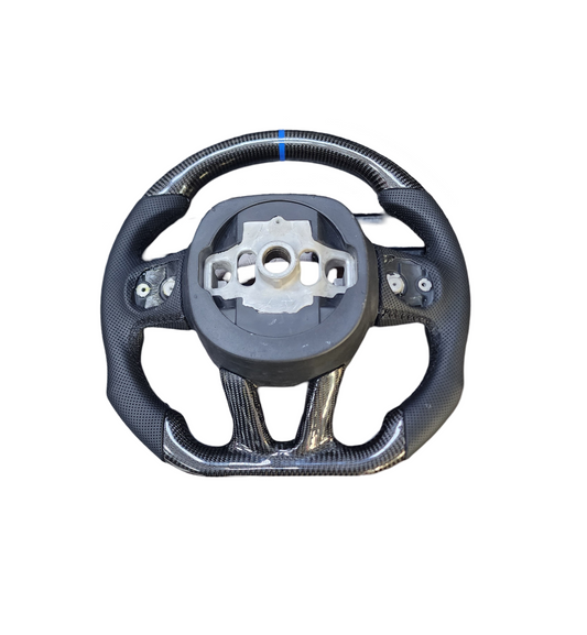 Real Carbon Fiber Steering Wheel For charger challenger 2015+ (Blue)