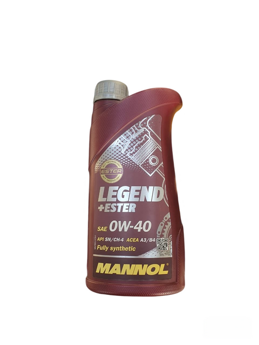 MANNOL Legend Ester 0W 40 Full Synthetic Motor Oil, 1 Quart