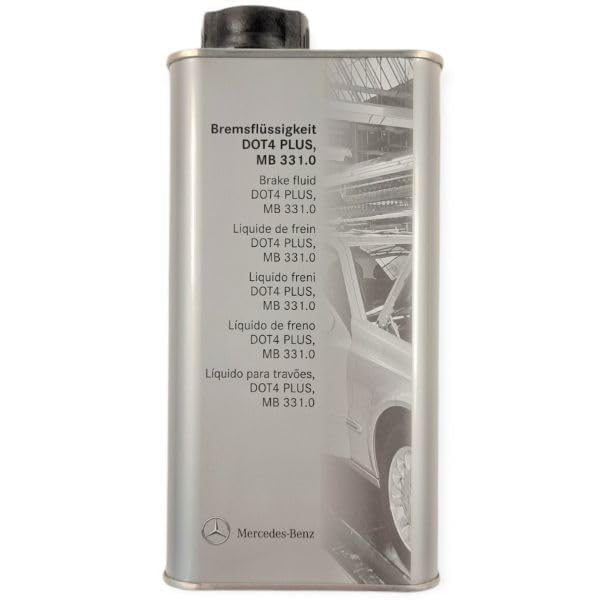 Mercedes-Benz GENUINE 1L Brake Fluid DOT 4 PLUS Ultra Low Viscosity MB Spec 331.0 NEW