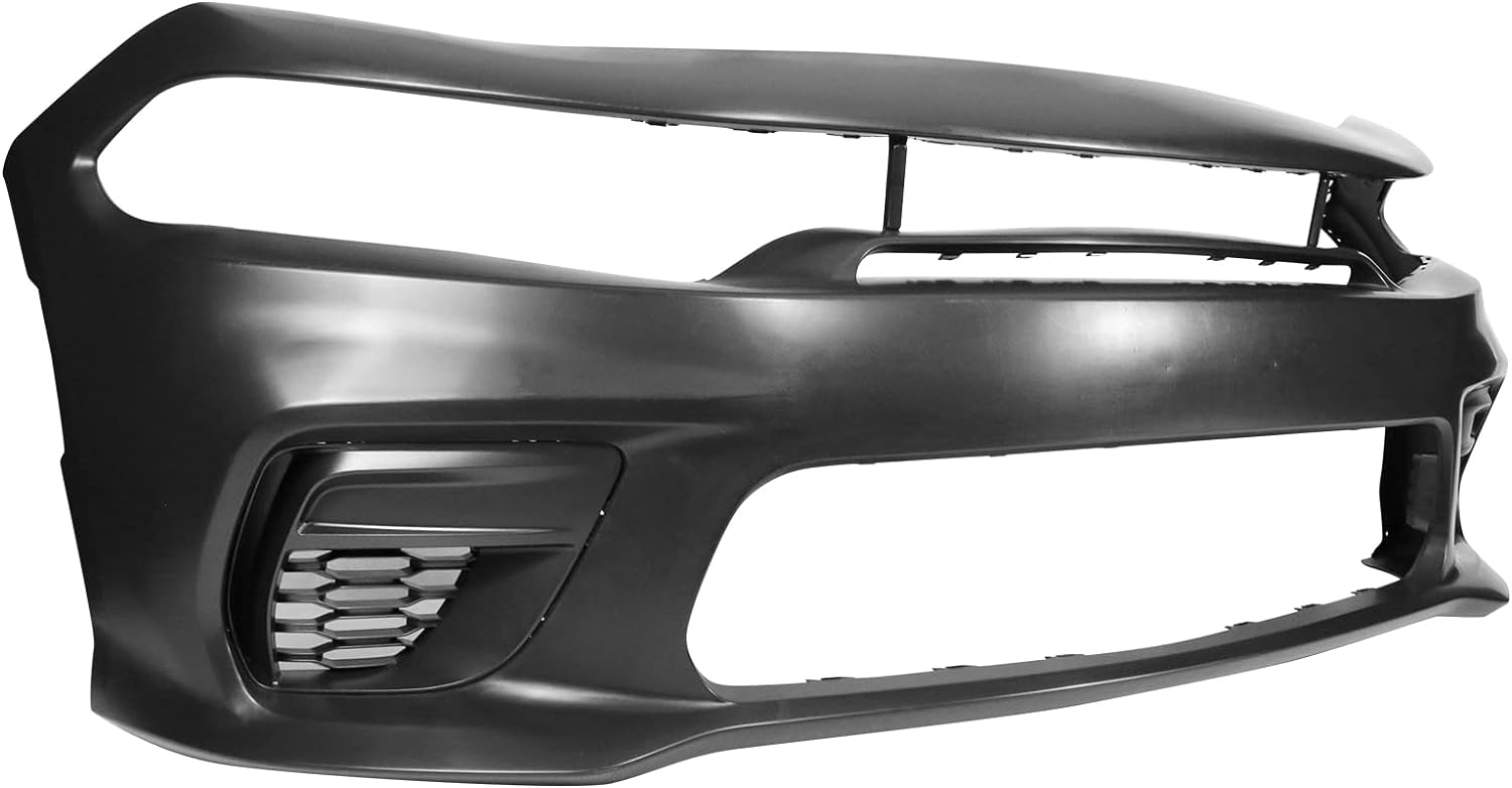 Front Bumper Package Compatible With 2015-2023 Dodge Charger, Widebody Style Front Bumper Cover