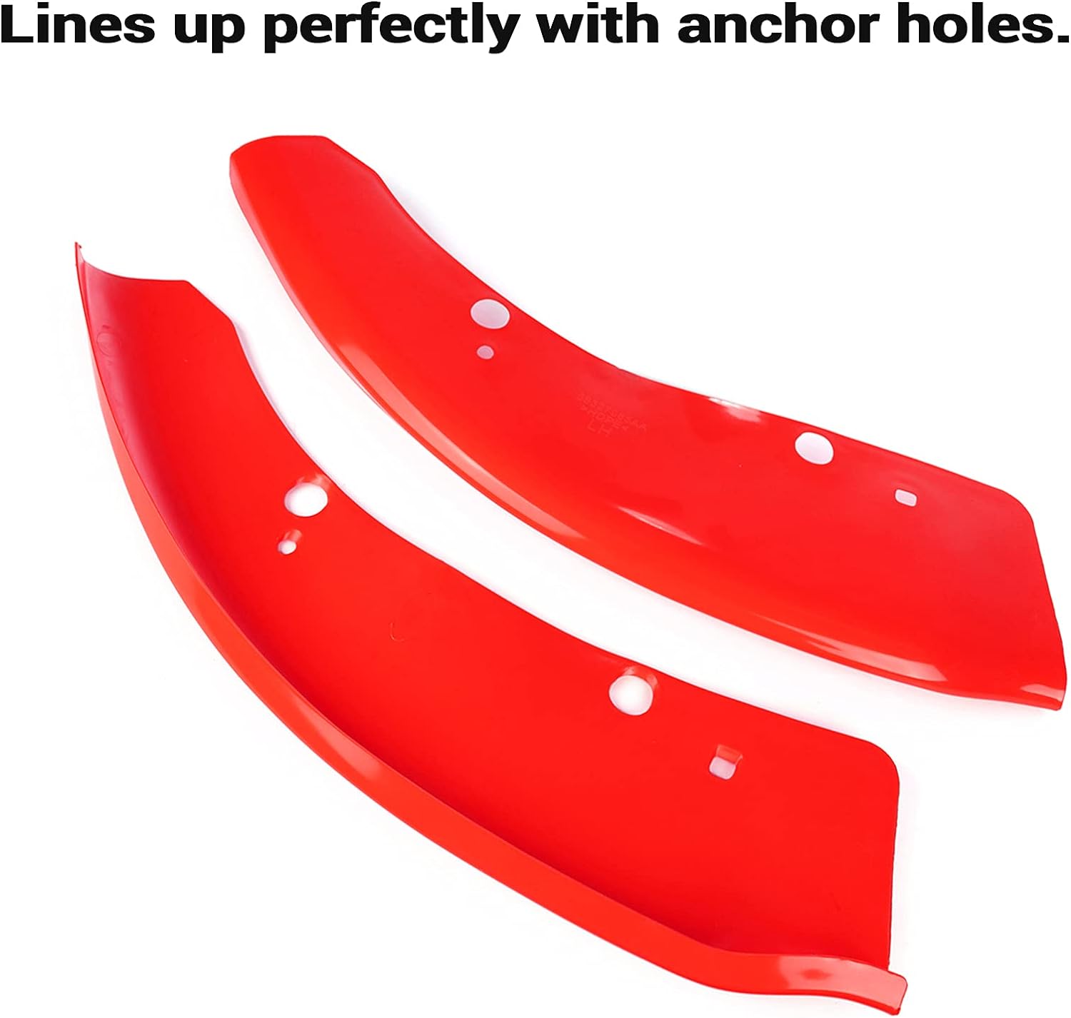 Front Bumper Lip Splitter Protector Compatible with Dodge Charger Hellcat/SRT 392 / Scat Pack/RT Scat Pack/GT/RT, Red and Yellow 2peace