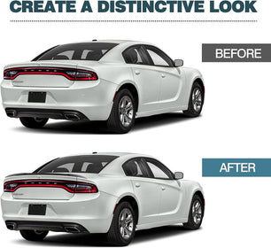 Rear Spoiler for 2015-2022 Dodge Charger GT/RT/SE/SRT/SXT Hellcat Style Rear Trunk Lip Spoiler Wing Rear Trunk Ducktail Lip Wing, Gloss Black