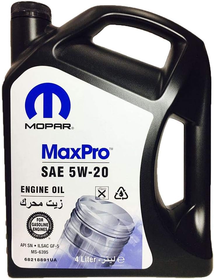 MOPAR MaxPro 5W-20 4L Engine Oil for Jeep Dodge Chrysler