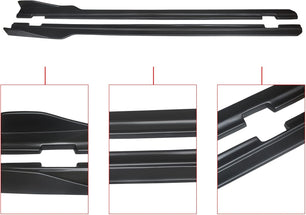 Side Skirts for 2015-2023 Dodge Challenger SXT R/T SRT Hellcat Style Matte Black