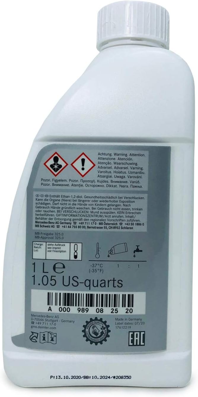 Mercedes-Benz Radiator Coolant/Antifreeze (Blue) 1L