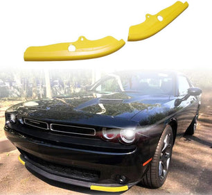 Front Bumper Lip Splitter Protector Replacement for 2015-2024 Dodge Challenger Scat Pack, SRT 392 and 2019-2024 RT GT yellow colour