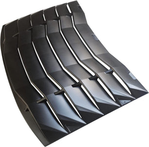 Rear Window Louver Cover Vent for 2011-2021 Dodge Charger Matte Black Unpainted ABS Window Scoops