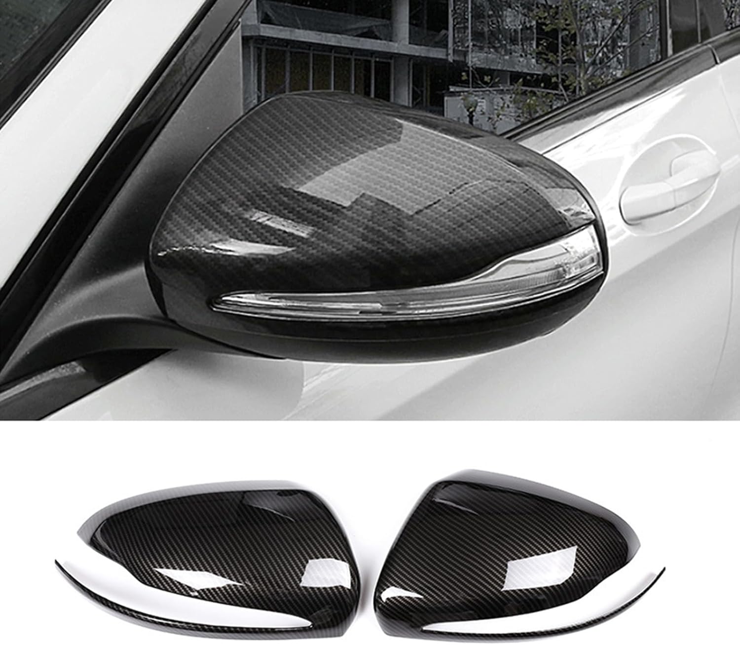 MERCEDES BENZ C/E/S/G/GLS/GLE-CLASS REPLACEMENT CARBON FIBRE MIRROR COVERS 2peace