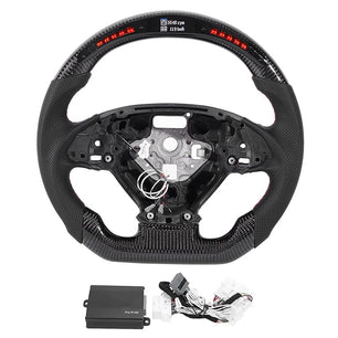 Steering Wheel LED Performance Carbon Fiber Steering Wheel LED Race Digital Display Fit for Corvette C7 2014‑2019