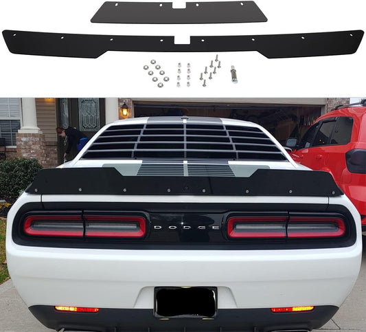 Rear Wickerbill Spoiler for Dodge Challenger 2015-2023 SRT RT Hellcat Scat Pack, Backup Camera