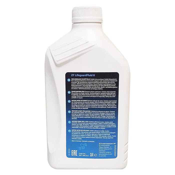 ZF Lifeguard Fluid 8 ATF Automatic Transmission ‎S671093012 (6L)