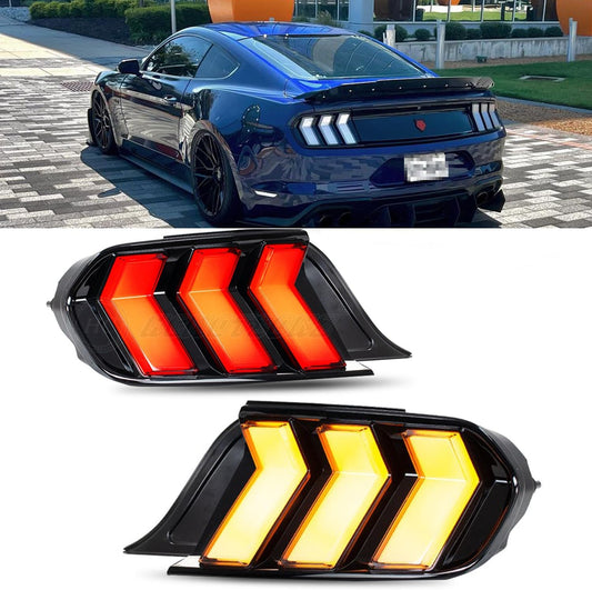 LED Taillights For Ford Mustang 2015-2022 (6 Lighting Modes)