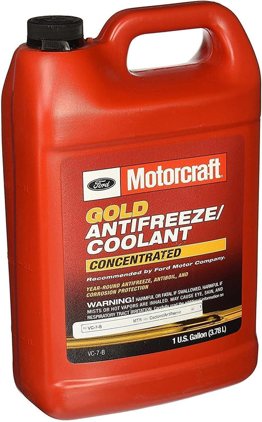 Motorcraft Gold Concentrated Antifreeze/Coolant Genuine for Ford Vehicles (Universal 1 Galon bottle, 3.78 liters)