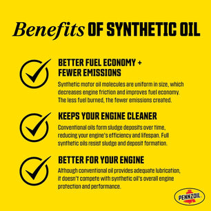 Pennzoil Ultra Platinum Full Synthetic 0W-40 Motor Oil (1 Quart, Pack of 1)