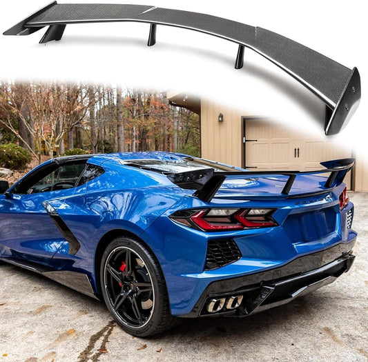 Rear High Wing Spoiler Fit for 2020 2021 2022 Chevy Corvette C8