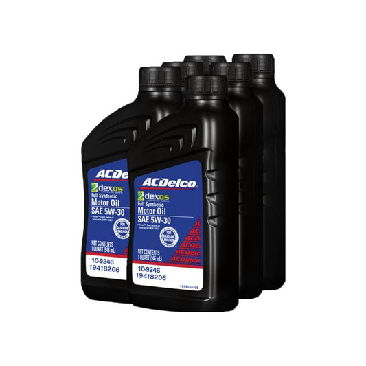 ACDelco 19418206 GM Original Equipment dexos1 5W-30 Full Synthetic Motor Oil, 9.46d-1 liters, 6 Pack