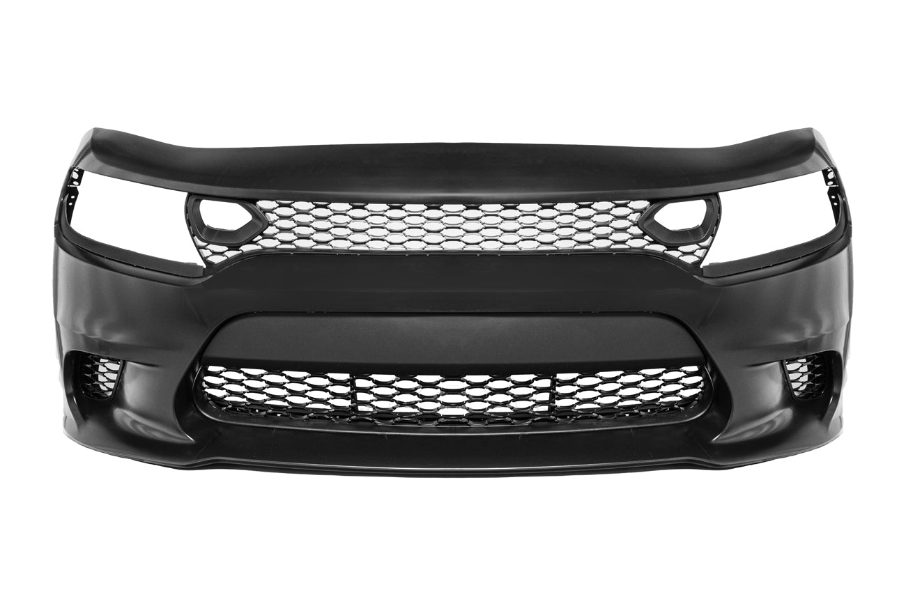 SRT Hellcat Bumper for 2015-2021 Dodge Charger SRT Hellcat Style Front Bumper Set – Non Fog Lights