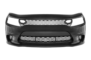 SRT Hellcat Bumper for 2015-2021 Dodge Charger SRT Hellcat Style Front Bumper Set – Non Fog Lights