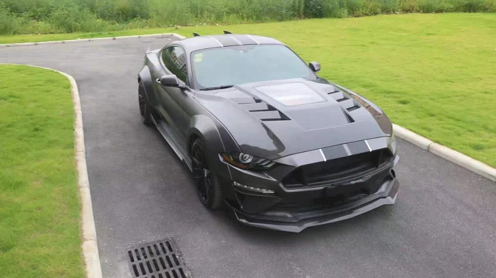 FORD MUSTANG (6TH GEN.) GT STYLE CARBON FIBRE HOOD/BONNET