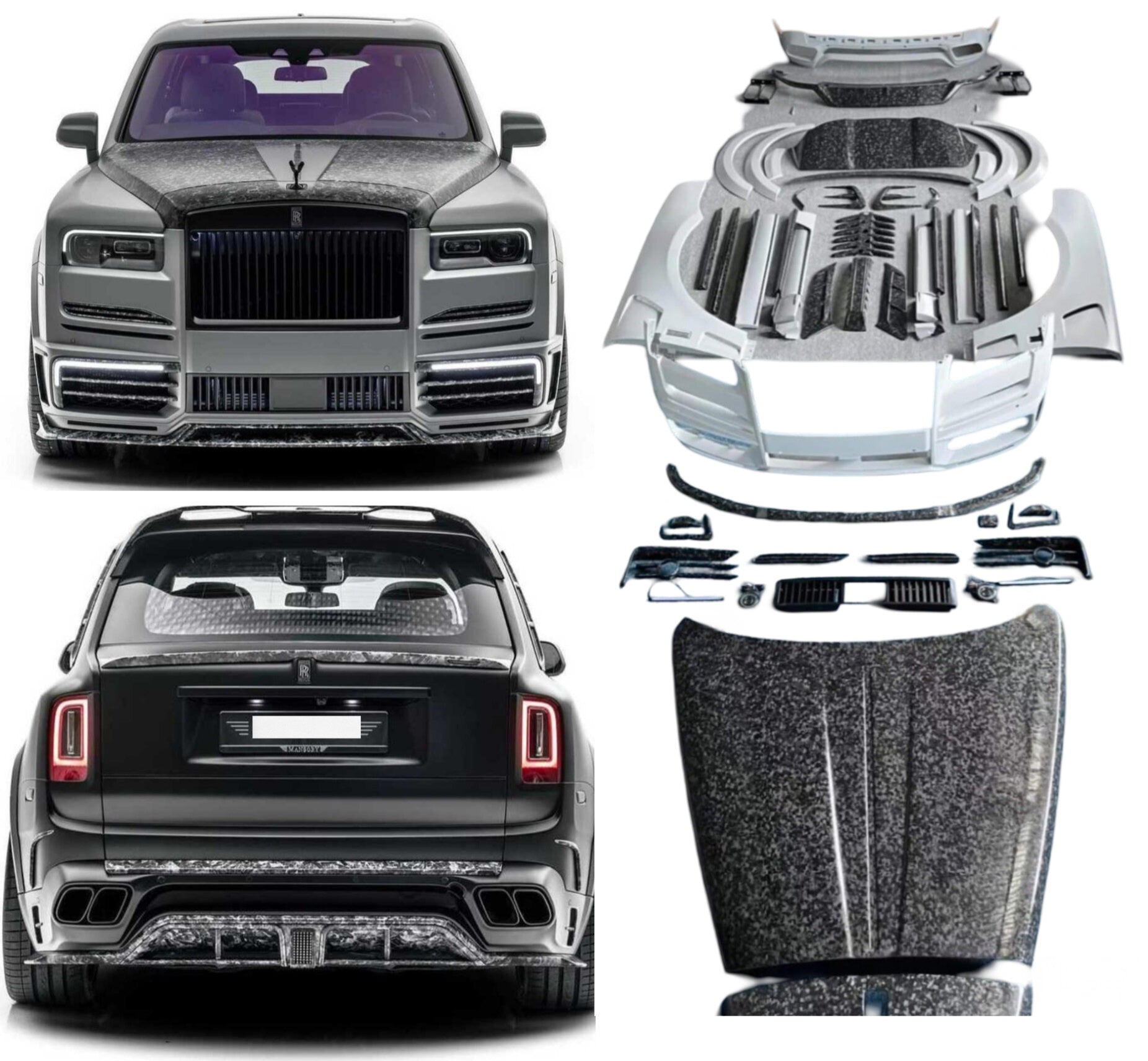 Mansory Style Rolls-Royce Cullinan body kit full set