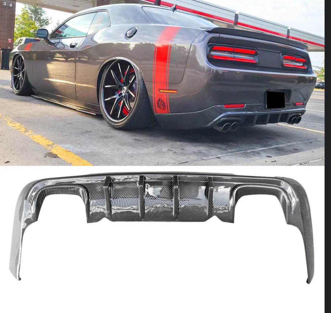 Dodge Challenger Rear Diffuser Original Carbon Fiber for R/T SXT SRT from 2015-2020