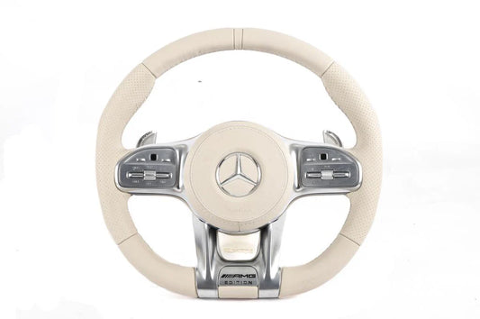 Carbon Fiber Steering wheel for Mercedes-Benz  White Black RED Gray