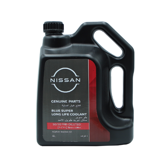 Nissan Blue Super Long Life Coolant . 50/50 PRE-DILUTED 4L