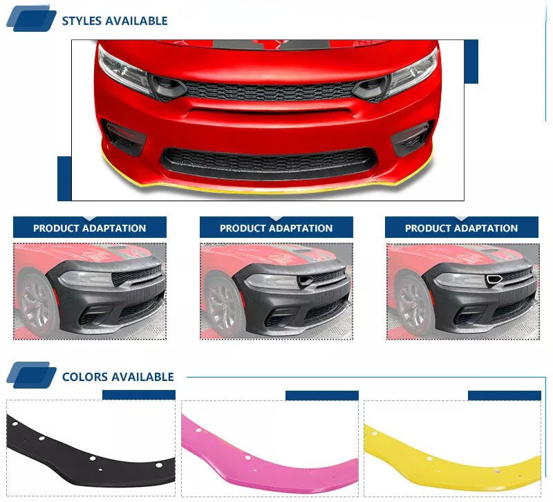 Dodge Charger Front Bumper Lip Guard Yellow Fit for (2015-2023)