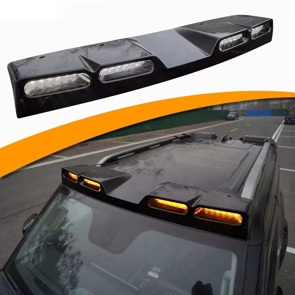 Black Roof Top Light Lamp Bar LED DRL Fit for Jetour T2 2023 2024 Yellow