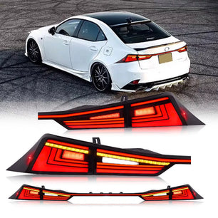 LED Tail Lights Assembly For Lexus IS 250 300 350 500 200t 2014-2021 Rear Lamps