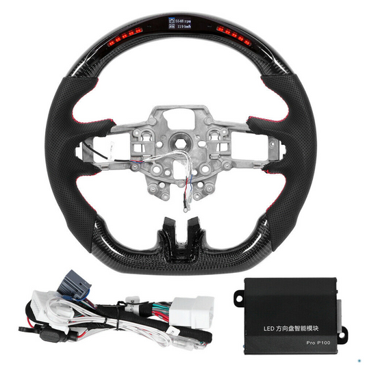 Carbon Fiber Smart LED Steering Wheel for Ford Mustang EcoBoost and GT +LED Performance 2018-2022