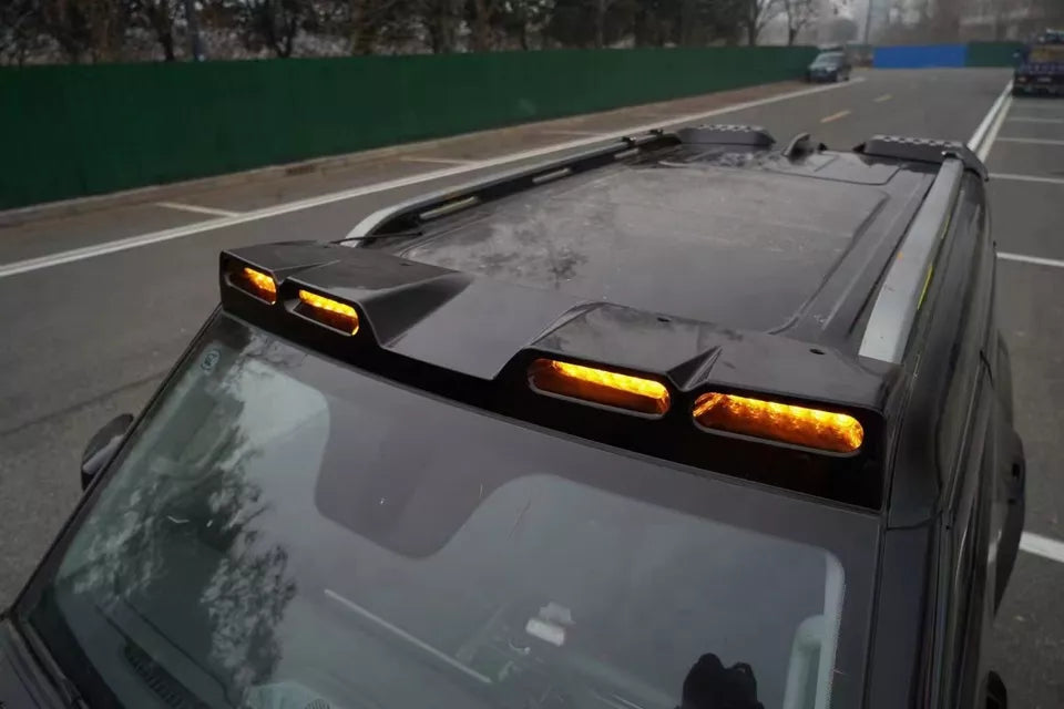 Black Roof Top Light Lamp Bar LED DRL Fit for Jetour T2 2023 2024 Yellow