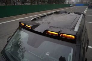 Black Roof Top Light Lamp Bar LED DRL Fit for Jetour T2 2023 2024 Yellow